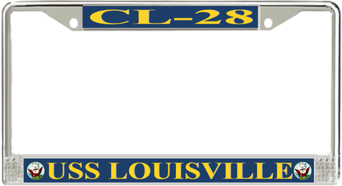 USS Louisville CL-28 License Plate Frame