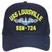 USS Louisville SSN-724 Blue Water ( Silver Dolphins ) Submarine Enlisted Cap