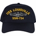 USS Louisville SSN-724 w/Dolphins Embroidered Cap