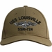 USS Louisville SSN-724 w/Dolphins Embroidered Cap