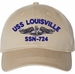 USS Louisville SSN-724 with Dolphins Unstructured Dad Cap