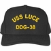 USS Luce DDG-38 Ship Text Only Custom Embroidered Cap