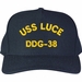 USS Luce DDG-38 Ship Text Only Custom Embroidered Cap
