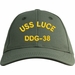 USS Luce DDG-38 Ship Text Only Custom Embroidered Cap