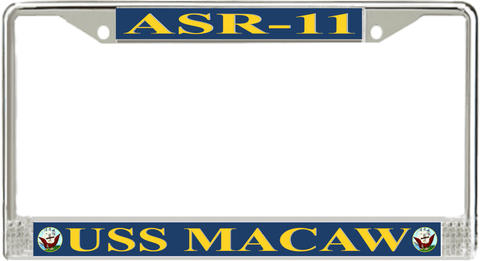 USS Macaw ASR-11 License Plate Frame