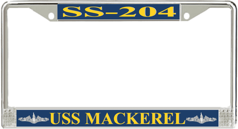 USS Mackerel SS-204 License Plate Frame