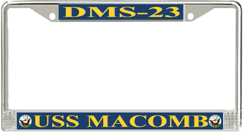 USS Macomb DMS-23 License Plate Frame
