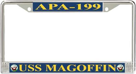 USS Magoffin APA-199 License Plate Frame
