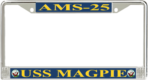 USS Magpie AMS-25 License Plate Frame