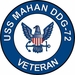 USS Mahan DDG-72 Veteran Decal Sticker