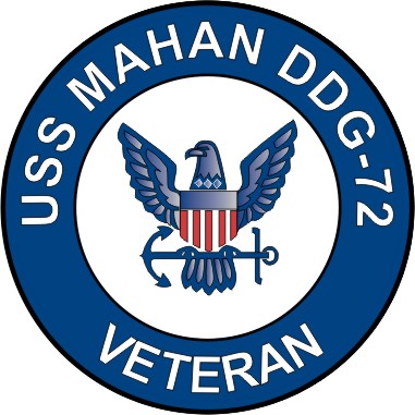 USS Mahan DDG-72 Veteran Decal Sticker