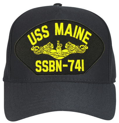 USS Maine SSBN-741 ( Gold Dolphins ) Submarine Officers Cap