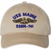 USS Maine SSBN-741 with Dolphins Unstructured Dad Cap