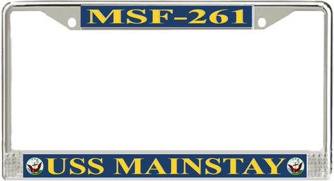 USS Mainstay MSF-261 License Plate Frame