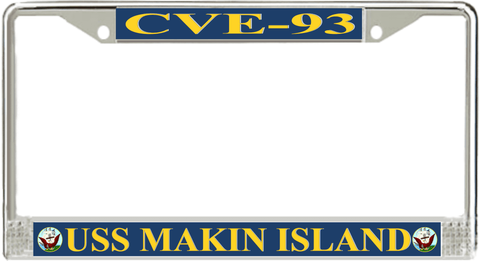 USS Makin Island CVE-93 License Plate Frame