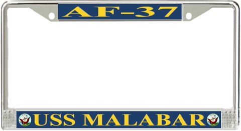 USS Malabar AF-37 License Plate Frame