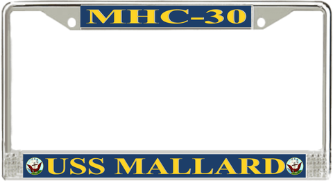 USS Mallard MHC-30 License Plate Frame