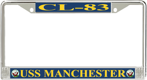 USS Manchester CL-83 License Plate Frame