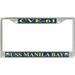 USS Manila Bay CVE-61 License Plate Frame