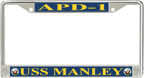 USS Manley APD-1 License Plate Frame