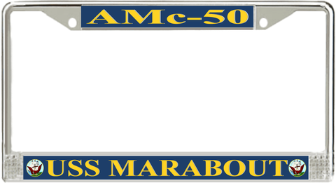 USS Marabout AMc-50 License Plate Frame