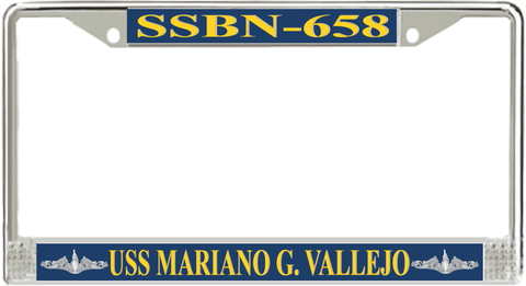 USS Mariano G. Vallejo SSBN-658 License Plate Frame