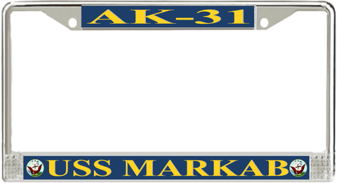 USS Markab AK-31 License Plate Frame