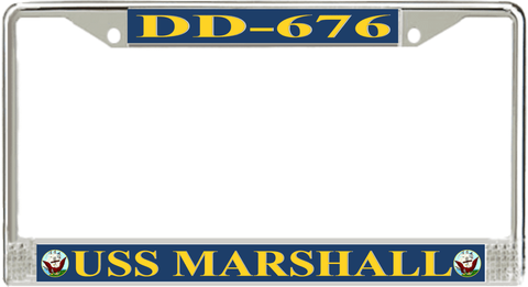USS Marshall DD-676 License Plate Frame