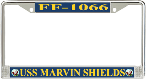 USS Marvin Shields FF-1066 License Plate Frame