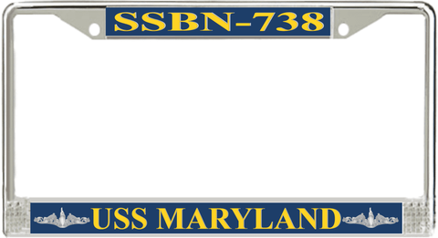 USS Maryland  SSBN-738 License Plate Frame