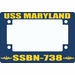 USS Maryland SSBN-738 Motorcycle Frame