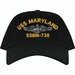 USS Maryland SSBN-738 w/Dolphins Embroidered Cap