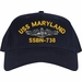 USS Maryland SSBN-738 w/Dolphins Embroidered Cap