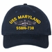 USS Maryland SSBN-738 with Dolphins Unstructured Dad Cap