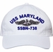 USS Maryland SSBN-738 with Dolphins Unstructured Dad Cap