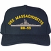 USS Massachusetts BB-59 Custom Embroidered Cap