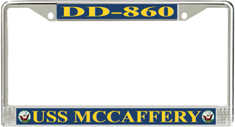 USS McCaffery DD-860 License Plate Frame