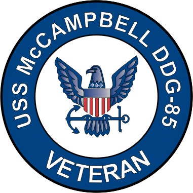 USS McCampbell DDG-85 Veteran Decal Sticker