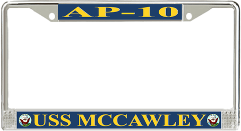 USS McCawley AP-10 License Plate Frame