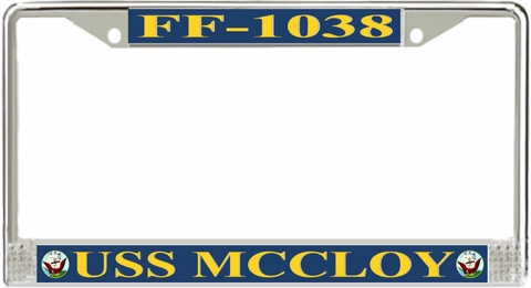 USS McCloy FF-1038 License Plate Frame