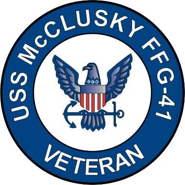 USS McClusky FFG-41 Veteran Decal Sticker