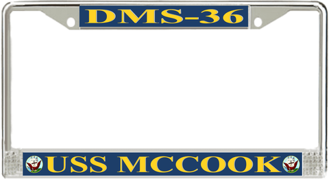 USS McCook DMS-36 License Plate Frame