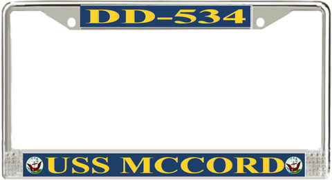 USS McCord DD-534 License Plate Frame