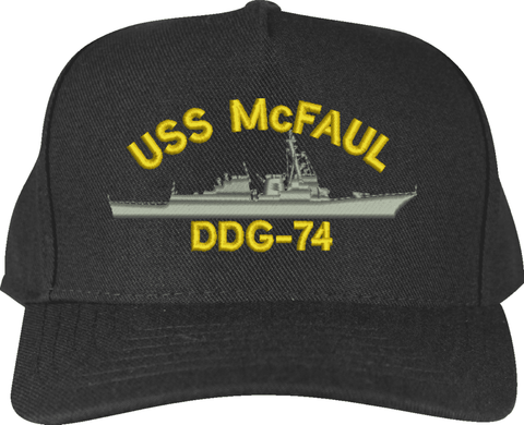 USS McFaul DDG-74 Ship Custom Embroidered Cap
