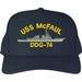 USS McFaul DDG-74 Ship Custom Embroidered Cap