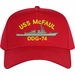 USS McFaul DDG-74 Ship Custom Embroidered Cap