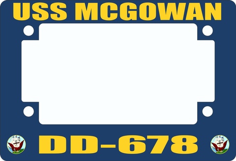 USS McGowan DD-678 Motorcycle Frame