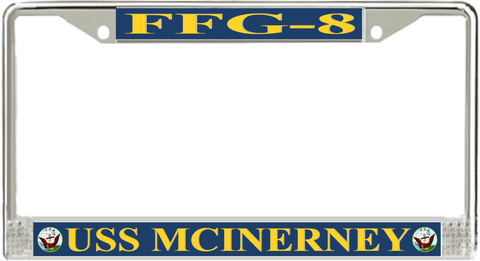 USS McInerney FFG-8 License Plate Frame