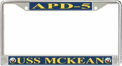 USS McKean APD-5 License Plate Frame