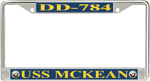 USS McKean DD-784 License Plate Frame